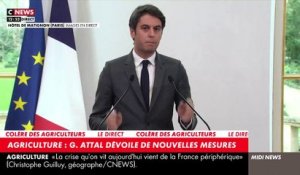 Revoir la totalité de la conférence de presse du Premier ministre Gabriel Attal depuis Matignon avec plusieurs annonces pour répondre à la colère des agriculteurs - VIDEO