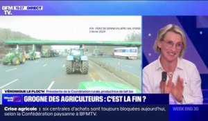 Véronique Le Floc'h (présidente de la Coordination rurale): "C'est le début d'une grande histoire, celle de la révolte des agriculteurs, du modèle de production qu'on va nous-mêmes choisir"