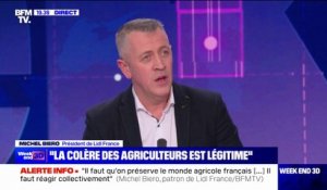 Michel Biero (président de Lidl France): "Il faut qu'on préserve le monde agricole français (...) Il faut réagir collectivement"