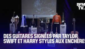 Des guitares signées par Taylor Swift et Harry Styles mises aux enchères lors des Grammy Awards ce dimanche