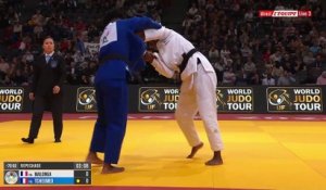Battue aux repêchages par Malonga,  Tcheuméo refuse de lui serrer la main - Judo - Paris Grand Slam