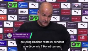 Man City - Guardiola rembarre un journaliste à propos de l’avenir d’Haaland