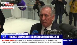François Bayrou, relaxé dans l'affaire des assistants d'eurodéputés du MoDem: "Je n'ai jamais commis ce dont on nous accusait"