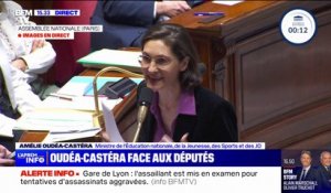 Enseignement privée: Amélie Oudéa-Castéra dit vouloir "faire réussir tous les élèves de notre pays, toutes les écoles de notre pays"