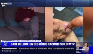 "Je n'ai pas réfléchi, je lui ai sauté dessus", témoigne Christophe, 56 ans, blessé par l'assaillant de la Gare de Lyon