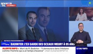 "Une figure du siècle, une conscience républicaine, l'esprit français": Emmanuel Macron salue la mémoire de Robert Badinter