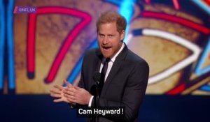NFL Honors - Le Prince Harry laisse Cam Heyward en état de choc !