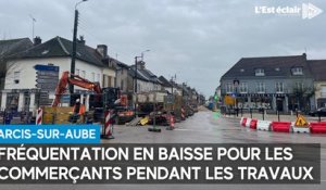 Pendant le chantier à Arcis-sur-Aube, les commerçants ne voient presque plus de clients