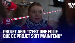 "C'est une folie que ce projet soit maintenu": Greta Thunberg est aux côtés des militants anti-A69 dans le Tarn
