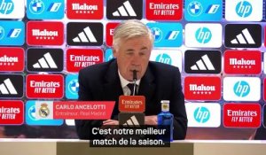 Ancelotti : "Notre meilleur match de la saison"