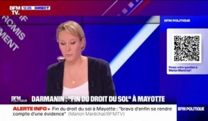 Marion Maréchal: "Gérald Darmanin est en train d'organiser le transfert de l'immigration de Mayotte vers la métropole"