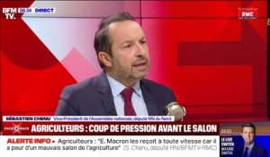 Sébastien Chenu (député RN du Nord) estime que le président de la République "a menti" pour "calmer les agriculteurs"