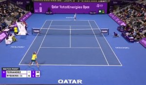Doha - Rybakina renverse Fernandez et rejoint le dernier carré