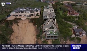Des villas à flanc de falaise se retrouvent au bord du vide après la tempête en Californie