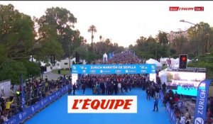 L'hommage à Kelvin Kiptum - Athlétisme - Marathon de Séville