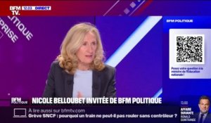 Nicole Belloubet: "Les résultats scolaires ne sont pas excellents (...) Notre système scolaire n'est pas suffisamment efficace"