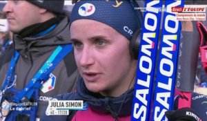 Simon : «Je n'ai pas très bien travaillé sur le pas de tir»  - Biathlon - CM (F)