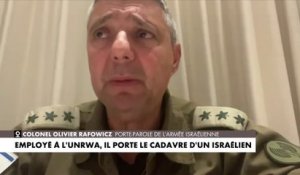 Colonel Olivier Rafowicz : «Nous pensons que 10% du personnel de l'UNRWA palestinien de Gaza est lié d'une manière ou d'une autre au Hamas»