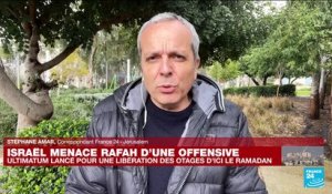 Israël menace Rafah d'une offensive si les otages ne sont pas libérés avant le Ramadan