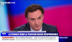 Mort d'Alexeï Navalny: "La mort d'un citoyen russe en Russie est purement une affaire intérieure", pour le porte-parole de l'ambassade de Russie en France