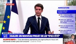 "Elle n'est pas très à l'aise sur le fond": Gabriel Attal réagit au refus de Marine Le Pen de débattre avec lui sur l'agriculture