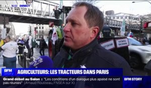 Grand débat au Salon de l'agriculture: "Nous mettre au niveau d'un collectif comme les Soulèvements de la Terre est pris comme une provocation", affirme Damien Greffin (vice-président de la FNSEA)