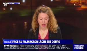 Face au Rassemblement national, Emmanuel Macron ne retient pas ses coups