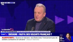 Envoi de troupes en Ukraine: "[Emmanuel Macron] utilise une dialectique de la dissuasion fondamentale", pour Olivier de Bavinchove (ancien chef d'état-major de la force internationale de l'OTAN)