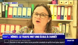 École mise à l'arrêt par le trafic de drogue à Nîmes: "Nos collègues ne sont pas en refus d'aller travailler, ils n'ont pas pu", affirme Pascale Thoirey-Bouyahmed (SNUIPP-FSU du Gard)
