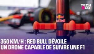 350 km/h: Red Bull dévoile un drone impressionnant capable de suivre une F1