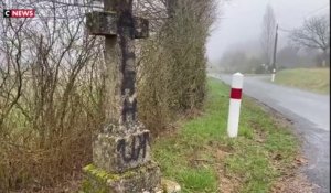 Dordogne : un calvaire tagué «Allah»