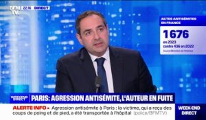 Élie Korchia, président du Consistoire Central de France, déplore une augmentation de "1000%" des actes antisémites en France en 2023