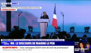 Européennes: Marine Le Pen promet une campagne 2024 "riche en promesses"