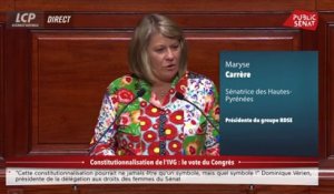 IVG : « Une immense responsabilité collective de le sanctuariser », pour Maryse Carrère