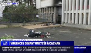 Des tensions après un blocus d'étudiants devant un lycée de Cachan dans le Val-de-Marne