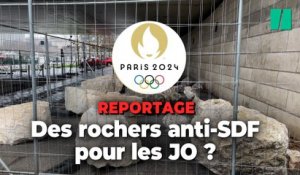Ces rochers anti-SDF et anti-migrants au bord de la Seine font-ils partie du dispositif des Jeux Olympiques ?