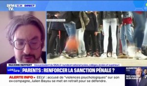 Sanctionner les "parents défaillants": "Il s'agit de responsabiliser d'avantage les parents et les élèves" affirme Maxime Reppert(SNALC)