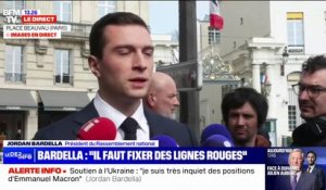 Soutien à l'Ukraine: pour Jordan Bardella, "le rôle de la France est de fixer des lignes rouges"