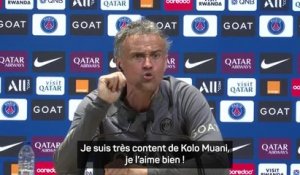 PSG - Luis Enrique : "Kolo Muani donne toujours son maximum"
