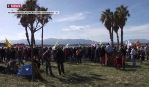 Villeneuve-de-la-Raho : manifestation contre la construction d'un terrain de golf