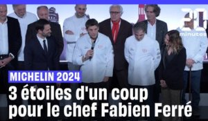 Michelin 2024: À 35 ans, Fabien Ferré devient le plus jeune chef français triplement étoilé #shorts