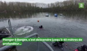 Tournai : exercices de plongée et visite ministérielle pour la Défense, à Barges