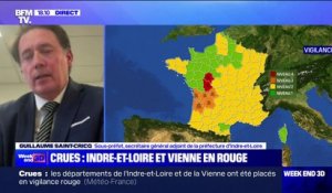 Crues: "On s'attend à une nuit très difficile", prévient le sous-préfet d'Indre-et-Loire, Guillaume Saint-Cricq