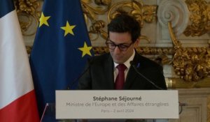 Stéphane Séjourné affirme que le combat des Ukrainiens est "juste"