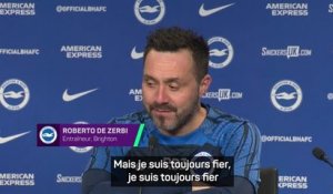 Brighton - De Zerbi : “Je suis toujours fier non pas d'être l'entraîneur de ces joueurs"