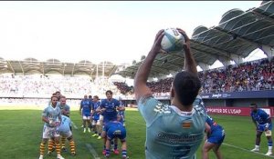 TOP 14 - Essai de Jacobus VAN TONDER (USAP) - USA Perpignan - Castres Olympique