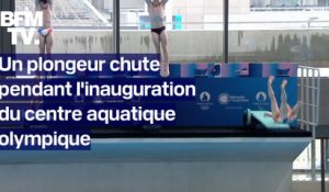Un plongeur chute en pleine inauguration du centre aquatique olympique de Saint-Denis