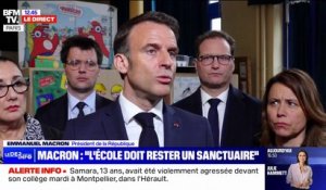 Emmanuel Macron: "On a une forme de violence désinhibée chez nos adolescents et parfois de plus en plus jeune"