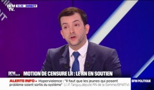 "Nous la voterons", explique Jean-Philippe Tanguy concernant la motion de censure LR