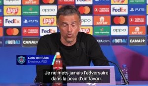 PSG - Luis Enrique : “Je n’ai jamais dit que le Barça était favori”